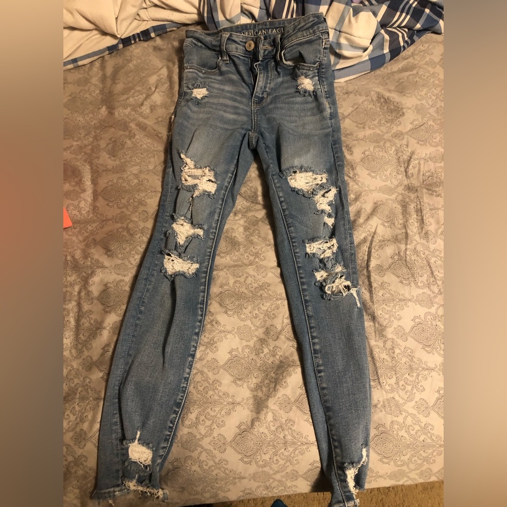 American eagle jeans size 2 super stretch